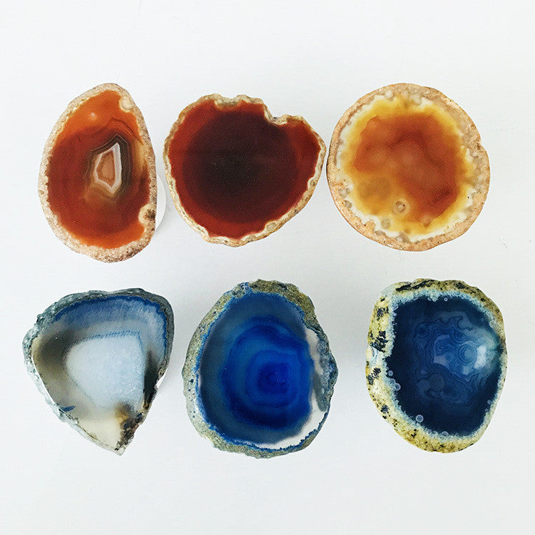 Agate Stone Mobile Phone Airbag Holder Lazy Stent Irregular Agate Stone Piece Holder