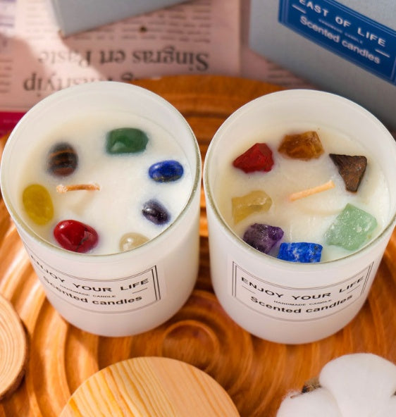 🌟 Natural Crystal Original Stone Incense Candle — Breath of the Earth, Light of the Crystal 🌟