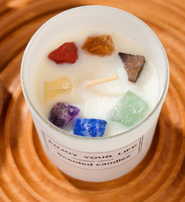 🌟 Natural Crystal Original Stone Incense Candle — Breath of the Earth, Light of the Crystal 🌟