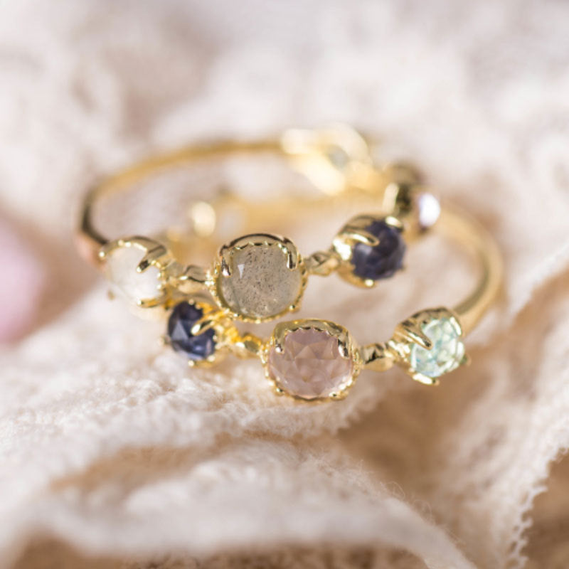 🌟 S925 Sterling Silver Multi-Gemstone Energy Ring — Celestial Harmony, Empowered Elegance 🌟