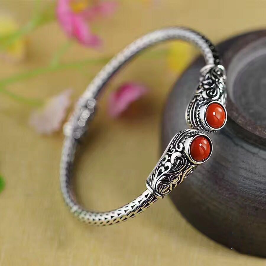 Handmade Indonesian style ladies topaz bracelet
