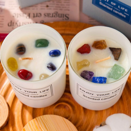 🌟 Natural Crystal Original Stone Incense Candle — Breath of the Earth, Light of the Crystal 🌟