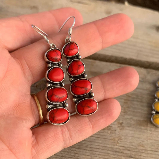 Irregular Stone Handmade Creative Earrings Women